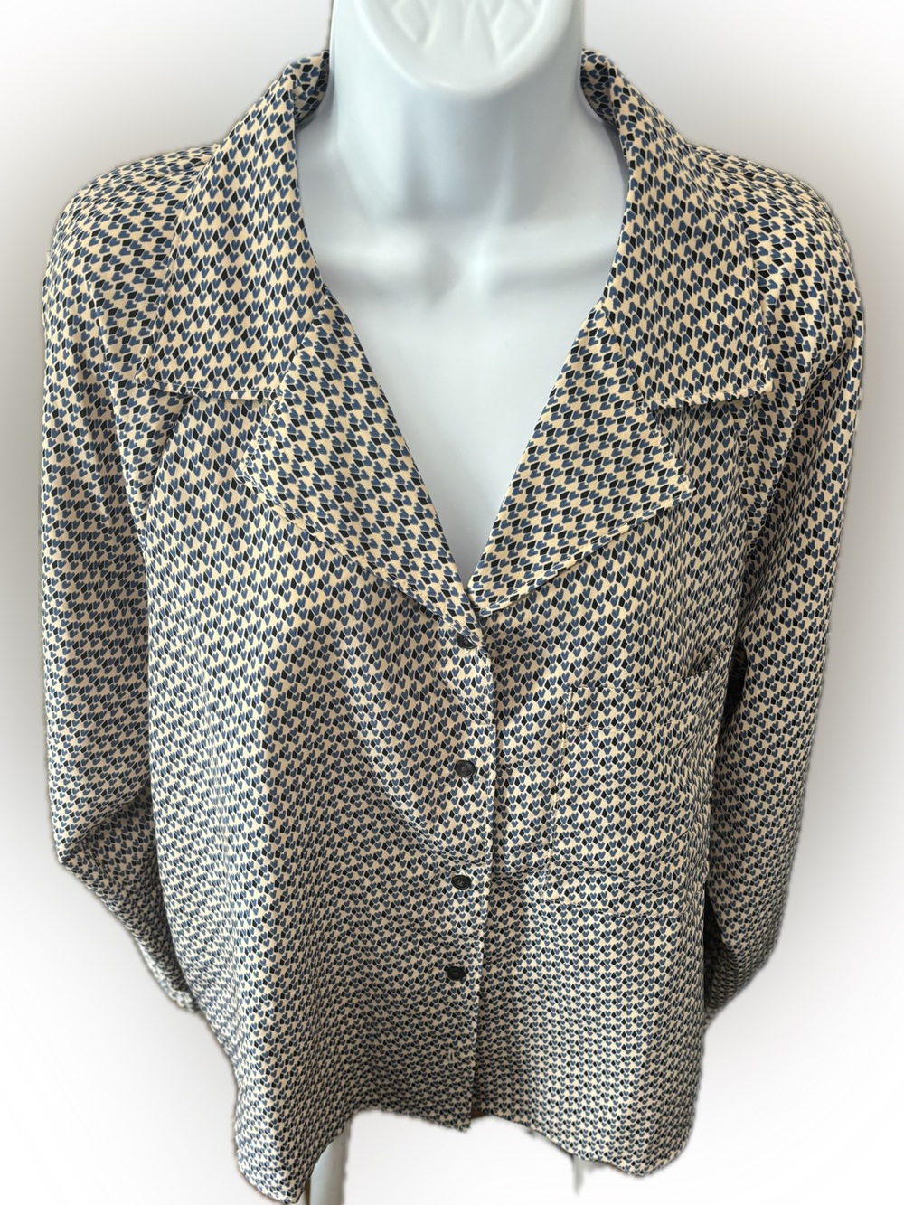 NWOT Levi’s Geometric Print Button Blouse XS